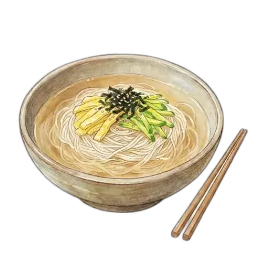 잔치국수 완성 사진