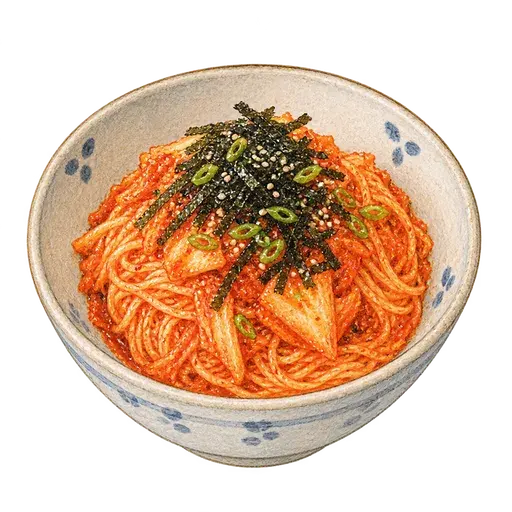 비빔국수 완성 사진