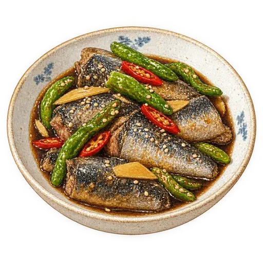 꽁치 간장조림 완성 사진