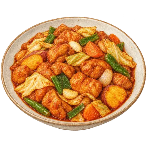 닭갈비 완성 사진