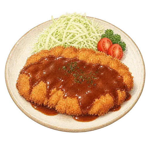 추억의 왕돈까스 완성 사진