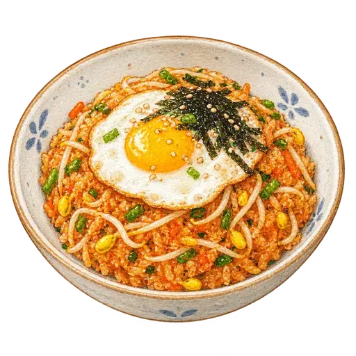 콩나물 볶음밥 완성 사진