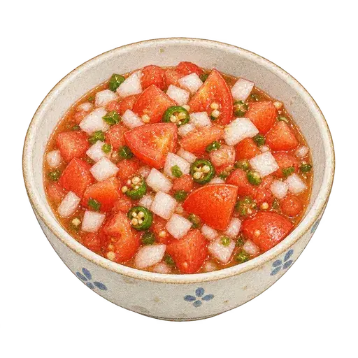 토마토 살사 소스 완성 사진