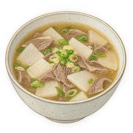 소고기 뭇국 완성 사진