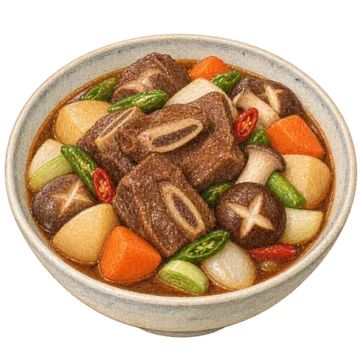 갈비찜 완성 사진
