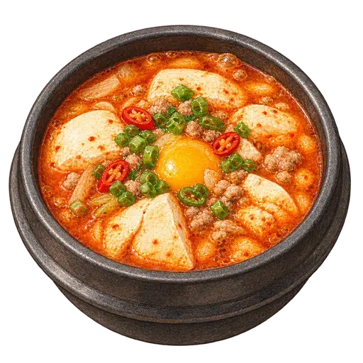 순두부찌개 완성 사진