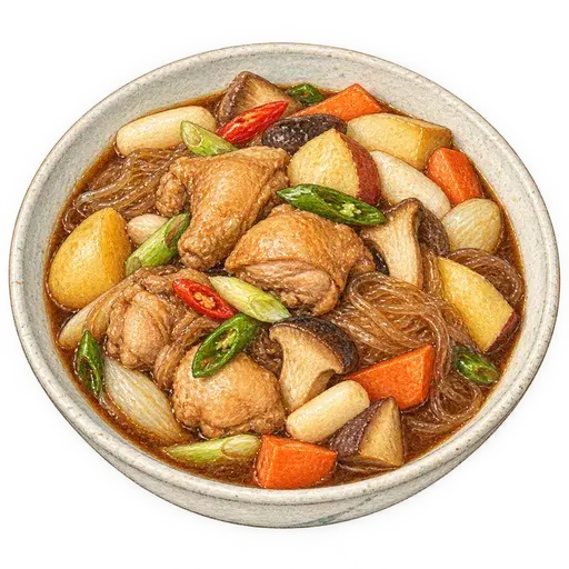 찜닭 완성 사진