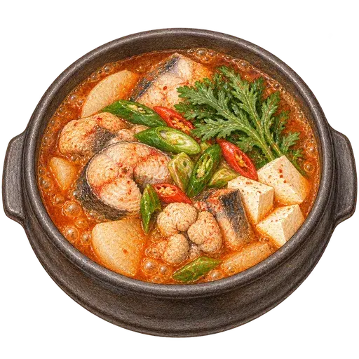 동태찌개 완성 사진