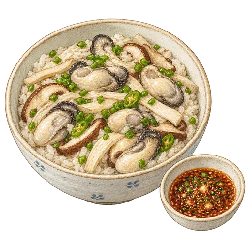 굴밥 완성 사진