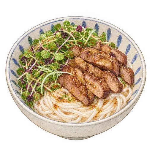 오리엔탈 비빔 쌀국수 완성 사진