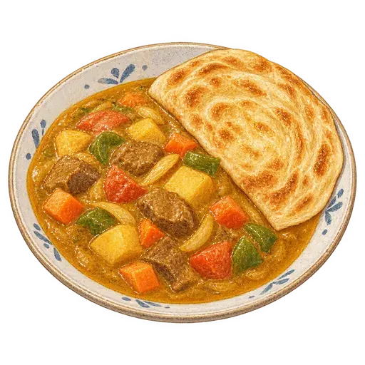 커리맛 카레 완성 사진
