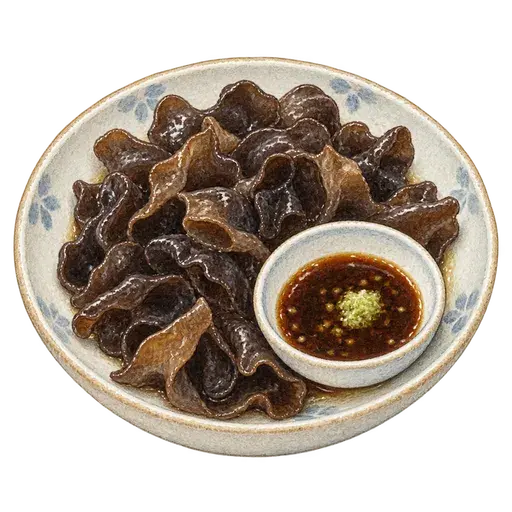 목이버섯숙회 완성 사진