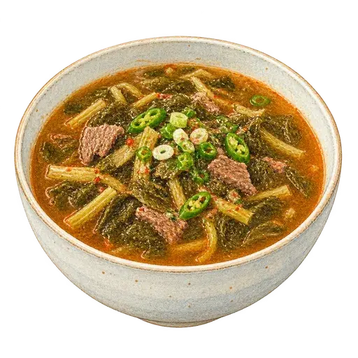 시래깃국 완성 사진