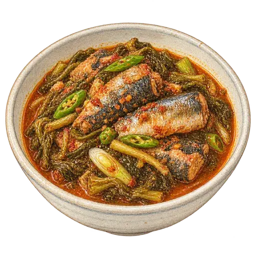 꽁치시래기조림 완성 사진